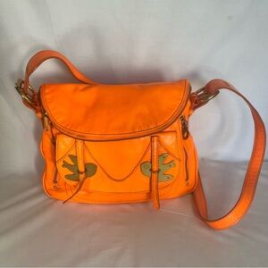 Vintage Marc by Marc Jacob’s Petal To The Metal ‘bird Orange crossbody bag purse